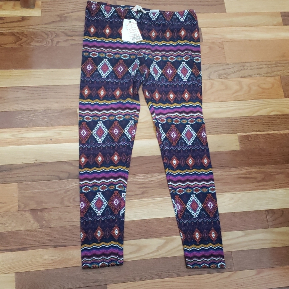 Pink Republic girls leggings size Large